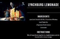 Recipe for a Jack Daniel's Lynchburg Lemonade